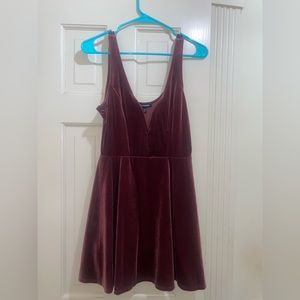 Express Velour Cocktail Dress